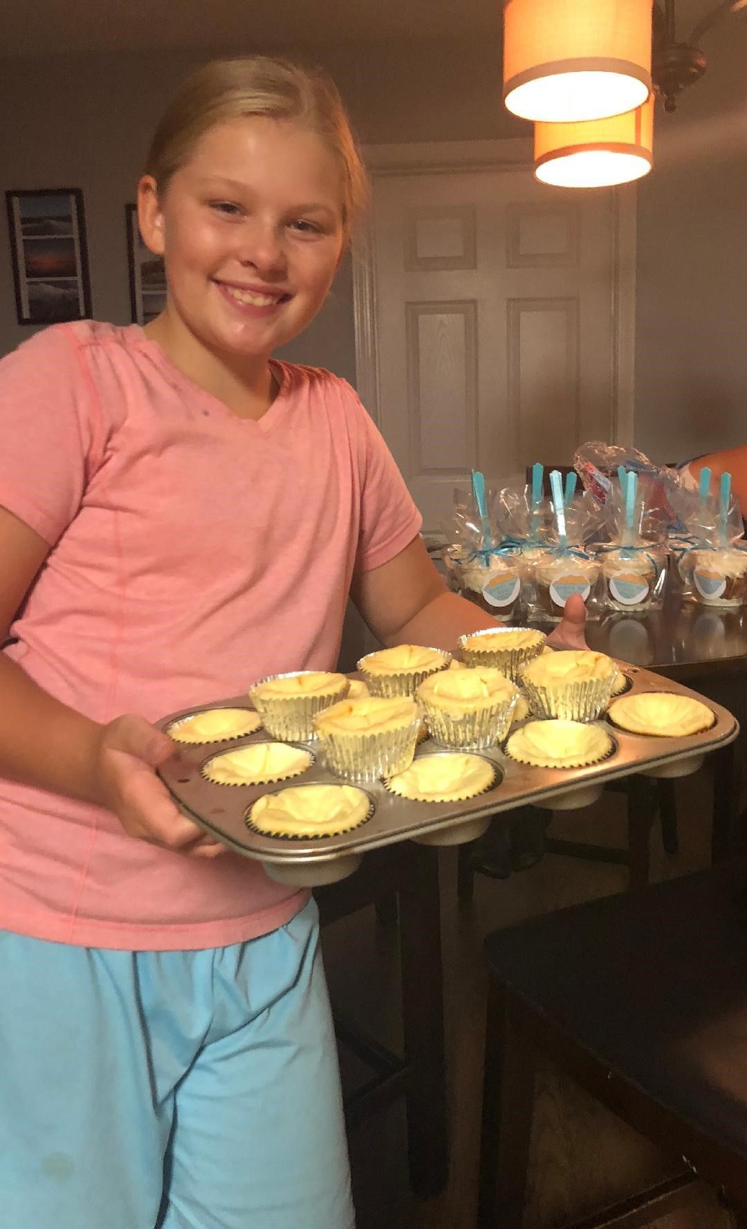 Danica Musick with low-carb cheesecakes
